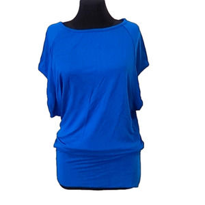 Guarapo, made in Italy , bright blue tunic